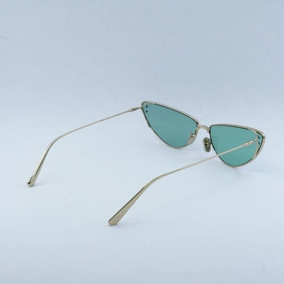 Dior MISSDIOR B1U B0O0 Sunglasses Gold Cat Eye Frame, Green Lenses - Picture 13 of 14